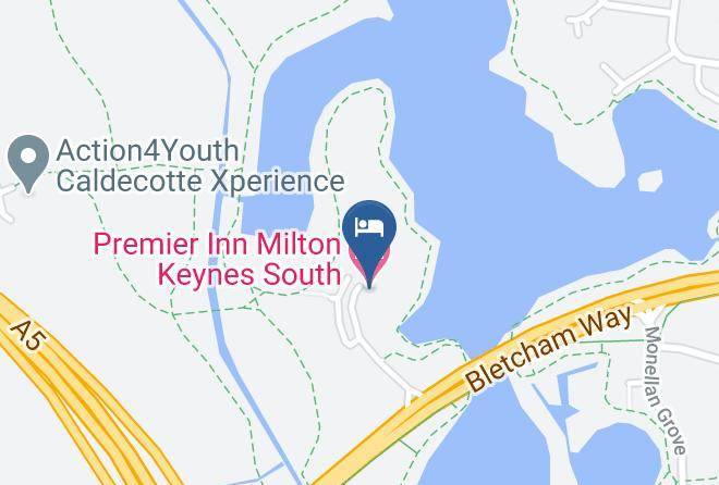 Premier Inn Milton Keynes South Hotel Map