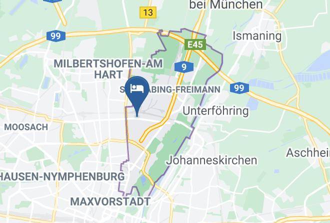 Munich District - Premier Inn Munich City Schwabing Hotel Maps