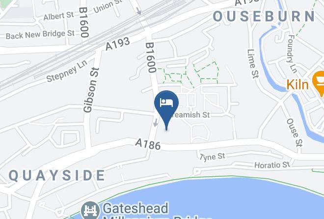 Newcastle Upon Tyne - Premier Inn Newcastle City Centre Millennium Bridge Hotel Maps
