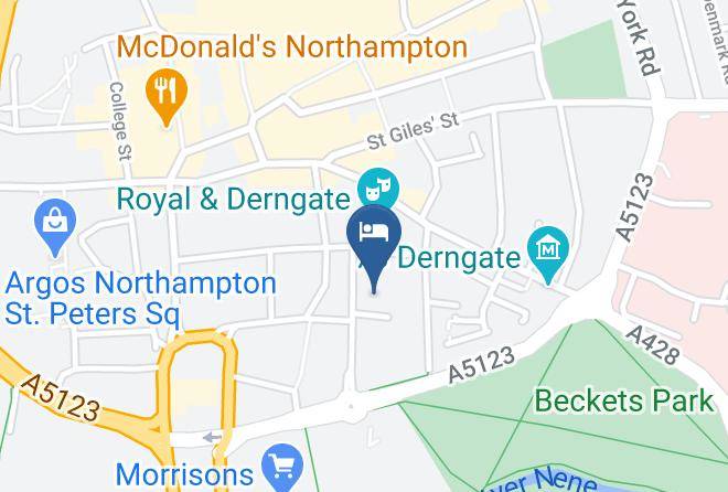 Northants - Premier Inn Northampton Town Centre Hotel Maps