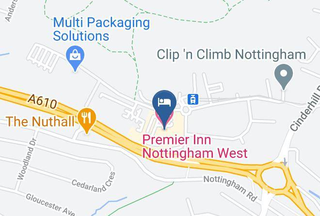 Notts - Premier Inn Nottingham West Hotel Maps