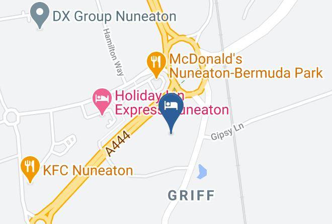 Premier Inn Nuneaton Coventry Hotel Map