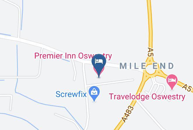 Shropshire - Premier Inn Oswestry Hotel Maps