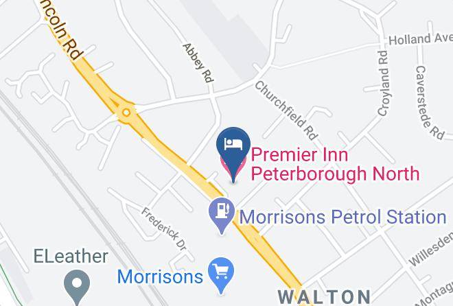 Peterborough - Premier Inn Peterborough North Hotel Maps