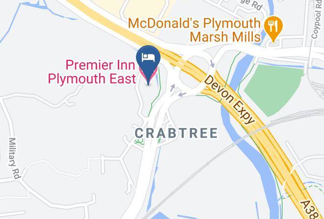 Plymouth - Premier Inn Plymouth East Hotel Maps