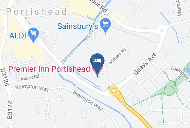North Somerset - Premier Inn Portishead Hotel Maps