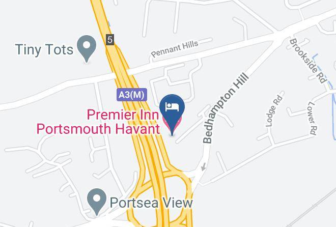 Hants - Premier Inn Portsmouth Havant Hotel Maps