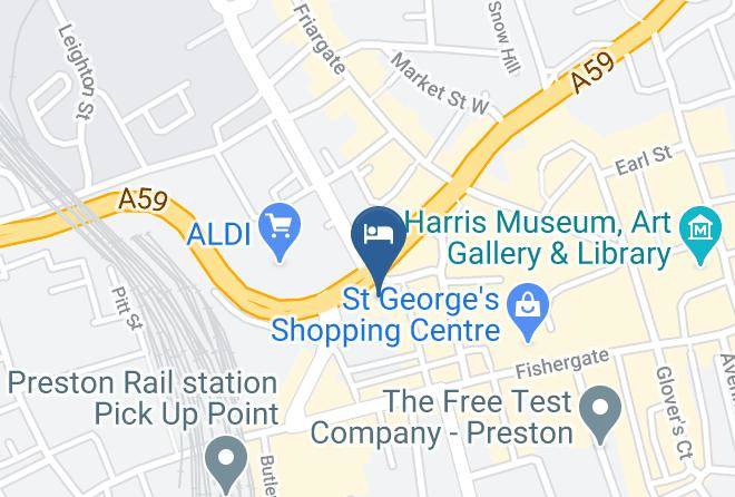 Lancs - Premier Inn Preston Central Hotel Maps