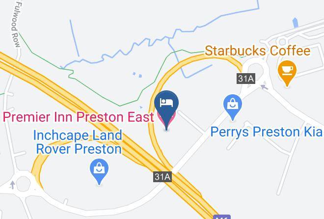 Lancs - Premier Inn Preston East Hotel Maps