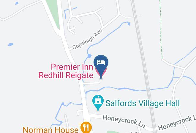 Surrey - Premier Inn Redhill Reigate Hotel Maps