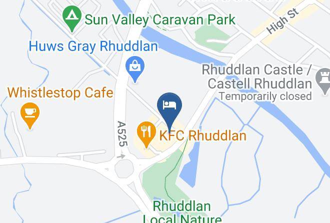 Denbighshire - Premier Inn Rhuddlan Hotel Maps
