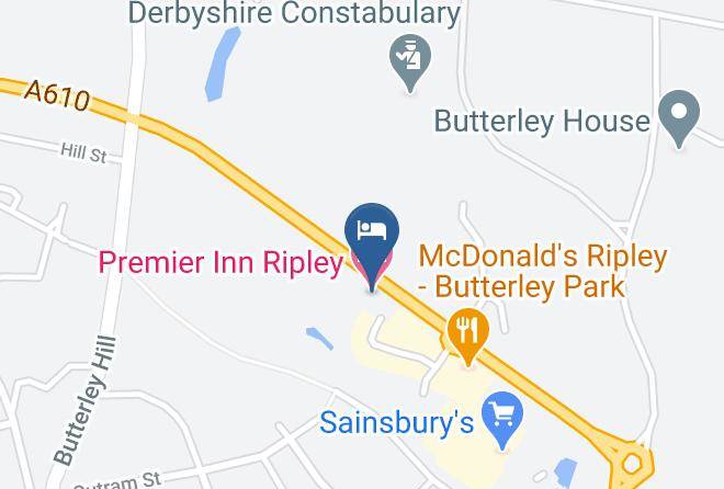Premier Inn Ripley Hotel Map