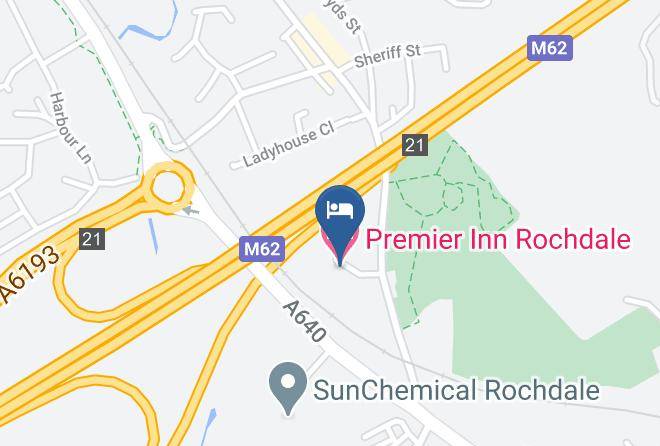Greater Manchester - Premier Inn Rochdale Maps
