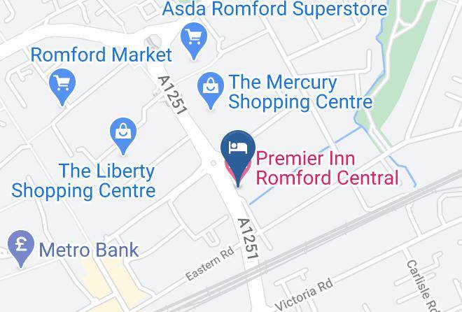 London - Premier Inn Romford Central Hotel Maps