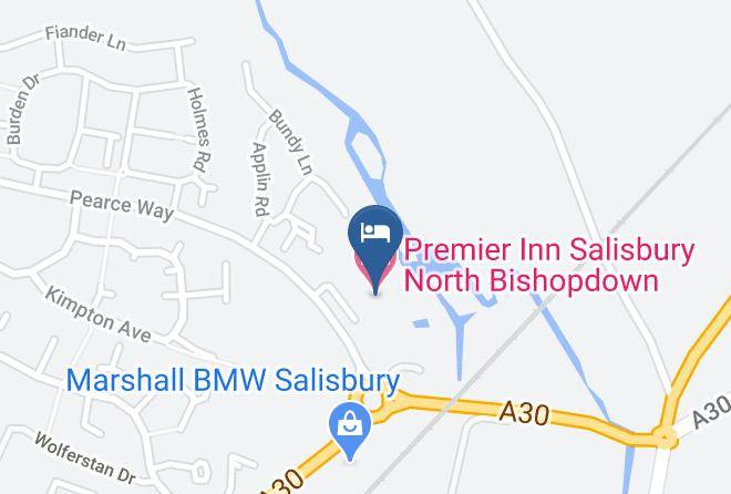 Wilts - Premier Inn Salisbury North Bishopdown Hotel Maps