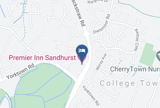 Bracknell Forest - Premier Inn Sandhurst Hotel Maps