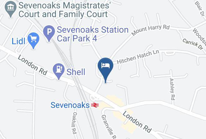Premier Inn Sevenoaks Hotel Map