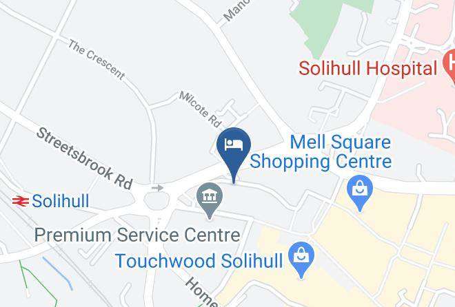Solihull - Premier Inn Solihull Town Centre Hotel Maps