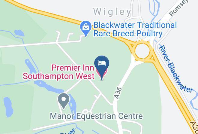 Hants - Premier Inn Southampton West Hotel Maps