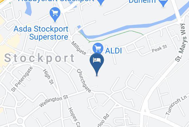 Premier Inn Stockport Central Hotel Map