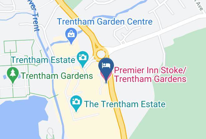 Staffs - Premier Inn Stoke Trentham Gardens Hotel Maps