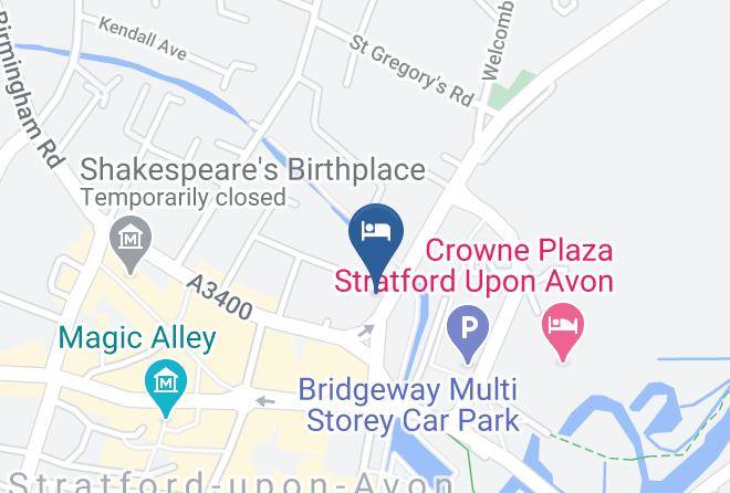 Premier Inn Stratford Upon Avon Central Hotel Map