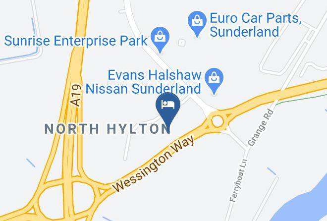 Sunderland - Premier Inn Sunderland A19 A1231 Hotel Maps