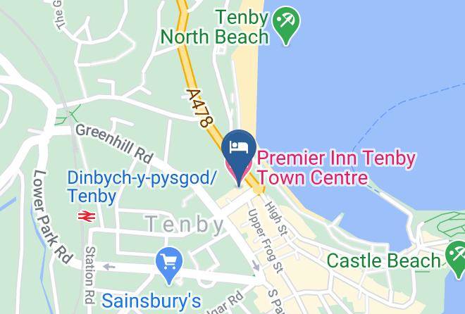 Pembrokeshire - Premier Inn Tenby Town Centre Maps