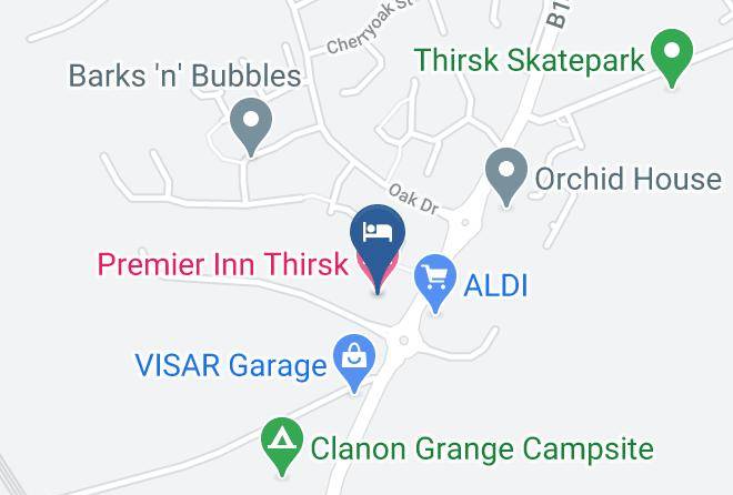 North Yorkshire - Premier Inn Thirsk Hotel Maps