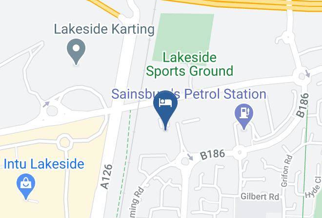 Premier Inn Thurrock East Hotel Map