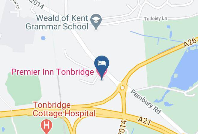 Kent - Premier Inn Tonbridge Hotel Maps