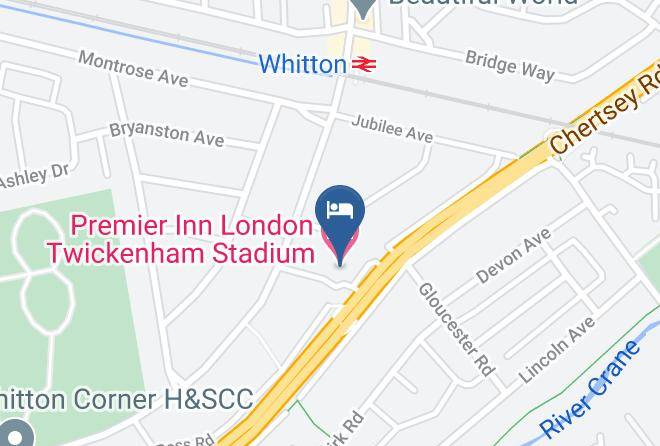 London - Premier Inn London Twickenham Stadium Hotel Maps