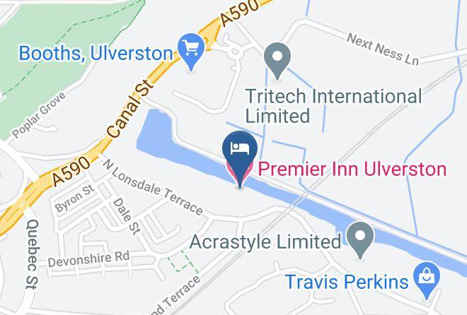 Cumbria - Premier Inn Ulverston Hotel Maps