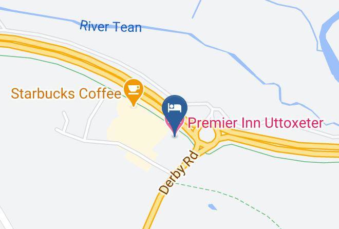 Staffs - Premier Inn Uttoxeter Hotel Maps