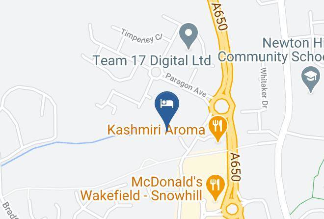 Premier Inn Wakefield City North Hotel Map