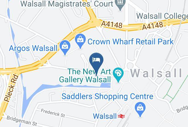 Walsall - Premier Inn Walsall Town Centre Hotel Maps
