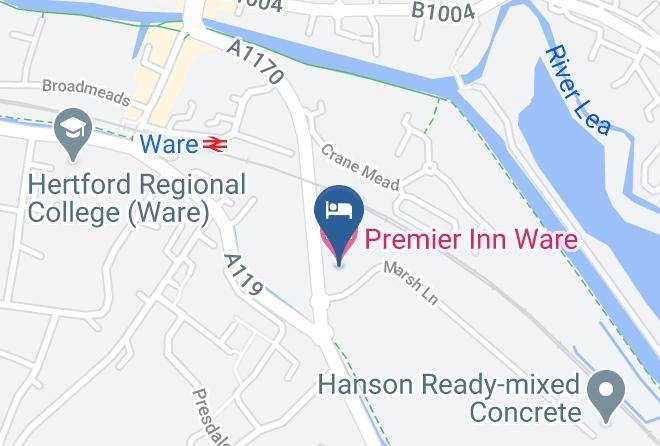 Herts - Premier Inn Ware Hotel Maps