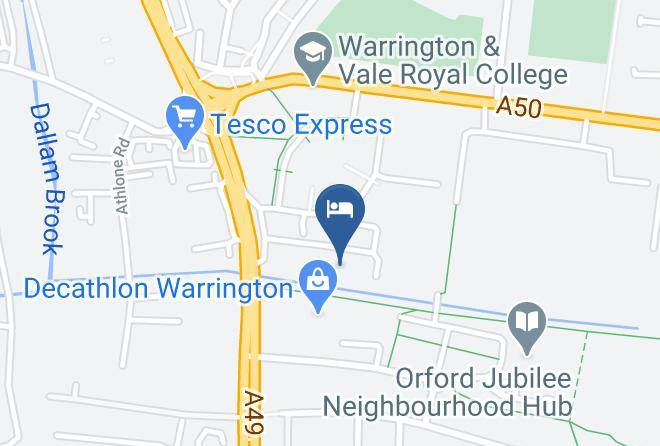 Warrington - Premier Inn Warrington Central North Hotel Maps