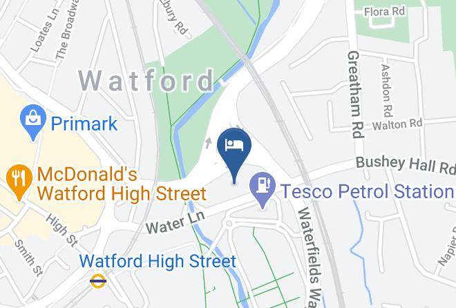 Herts - Premier Inn Watford Central Hotel Maps