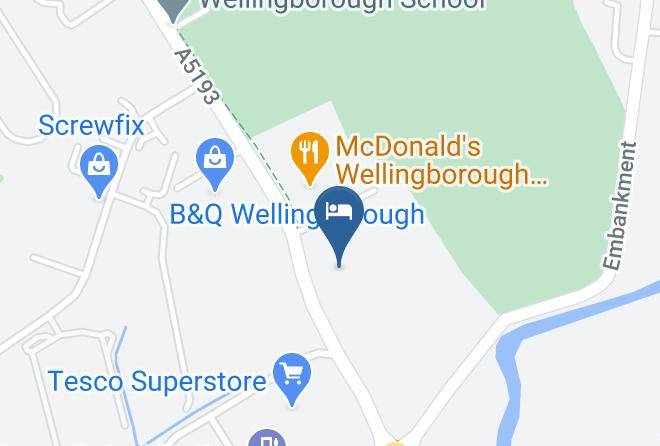 Northants - Premier Inn Wellingborough Hotel Maps
