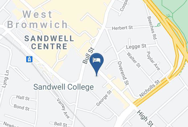Sandwell - Premier Inn West Bromwich Central Hotel Maps