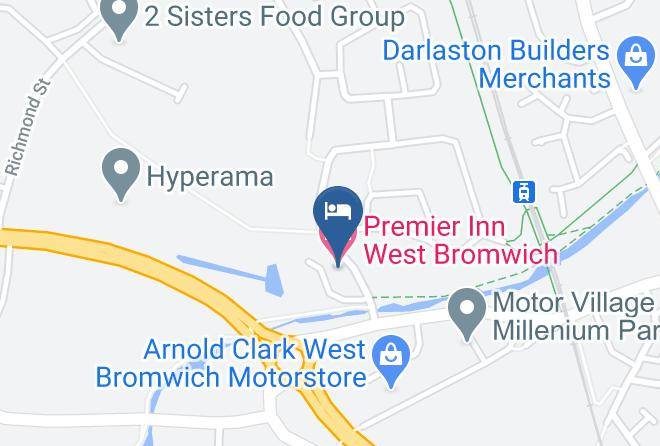Sandwell - Premier Inn West Bromwich Hotel Maps