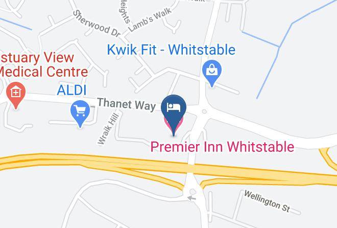 Kent - Premier Inn Whitstable Hotel Maps