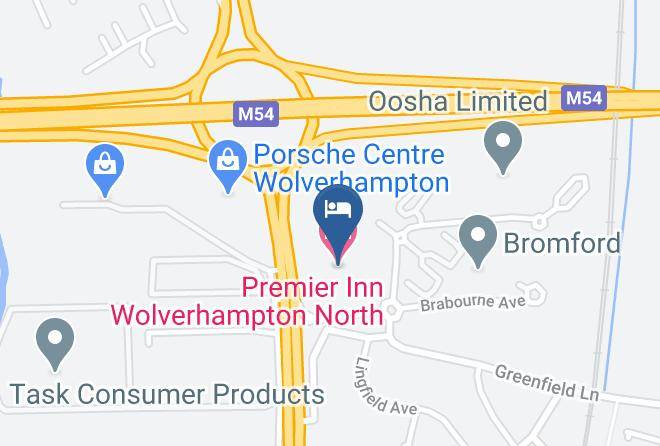 Wolverhampton - Premier Inn Wolverhampton North Hotel Maps