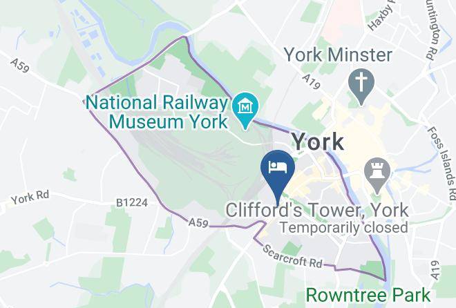 York - Premier Inn York City Centre Blossom St South Hotel Maps