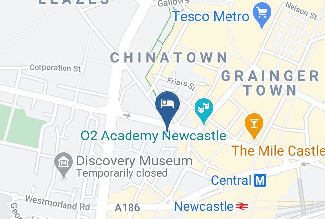 Newcastle Upon Tyne - Premier Suites Newcastle Maps