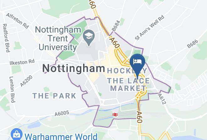 Nottingham City - Premier Suites Nottingham Maps