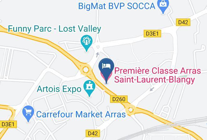 Pas De Calais - Premiere Classe Arras Saint Laurent Blangy Maps