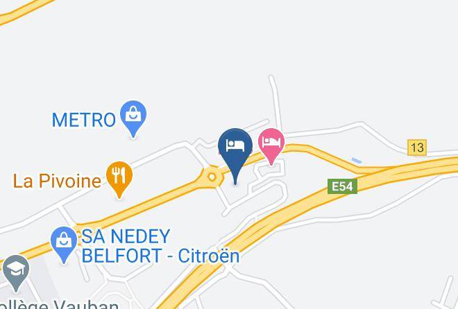 Premiere Classe Belfort Map