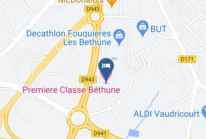 Pas De Calais - Premiere Classe Bethune Maps